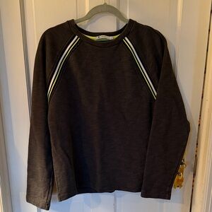 Alexander Wang Kids Charcoal Sweatshirt with White and Lime Stripes